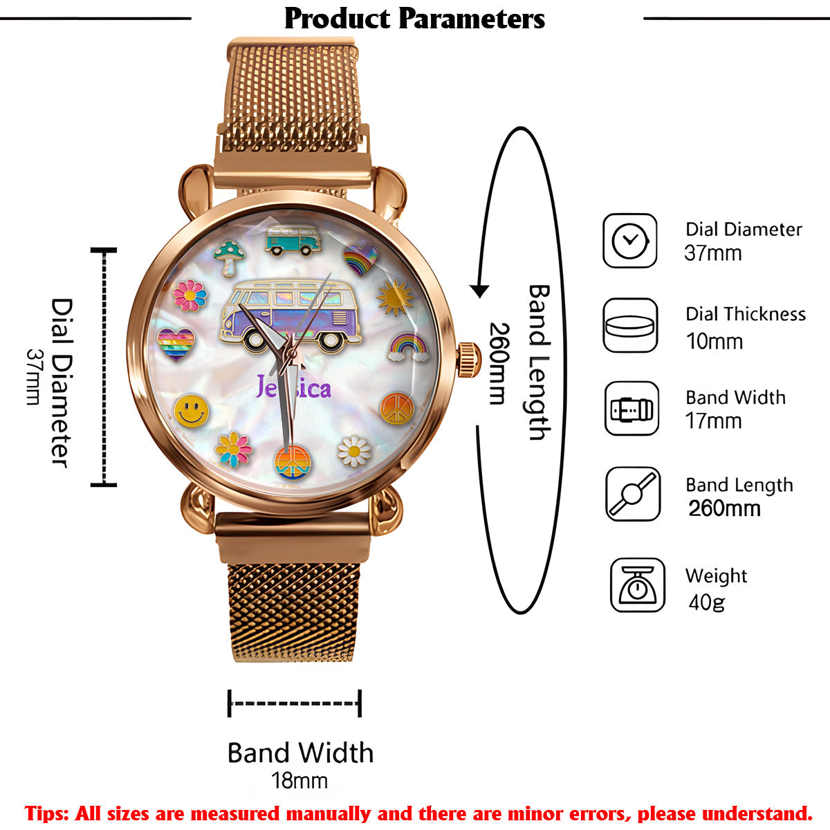 Hippie Souls - Personalized Hippie Women Hand Watch