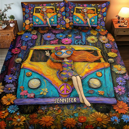 Hippie Souls - Personalized Hippie Quilt Set