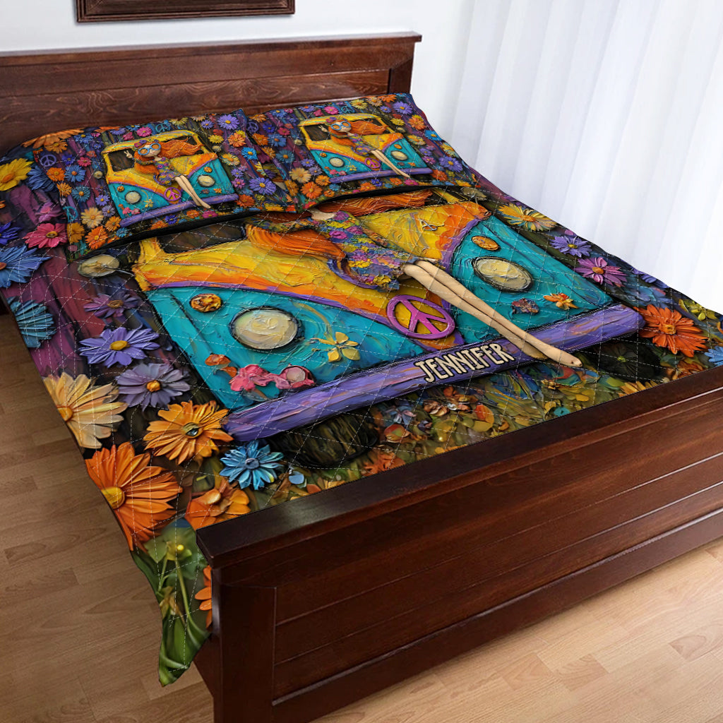 Hippie Souls - Personalized Hippie Quilt Set