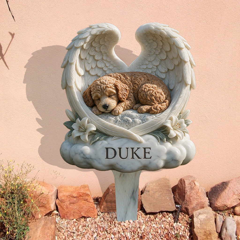 You Left Paw Prints On Our Hearts - Personalized Dog Acrylic Garden Sign/ Acrylic Plaque Sign