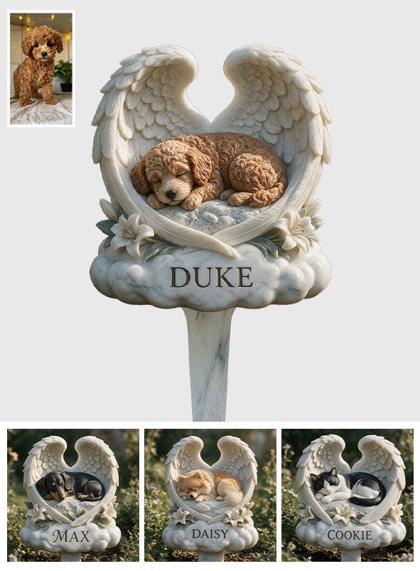 You Left Paw Prints On Our Hearts - Personalized Dog Acrylic Garden Sign/ Acrylic Plaque Sign