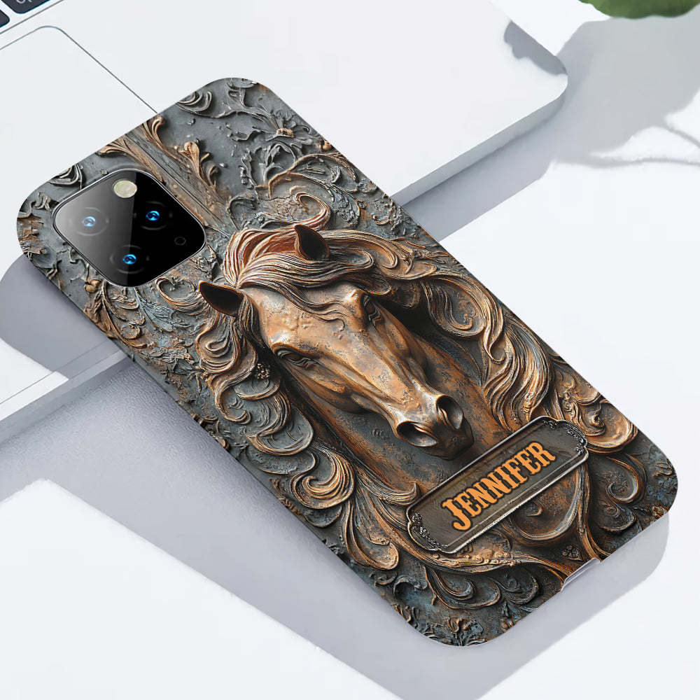 Love Horses - Personalized Horse Full Print Phone Case