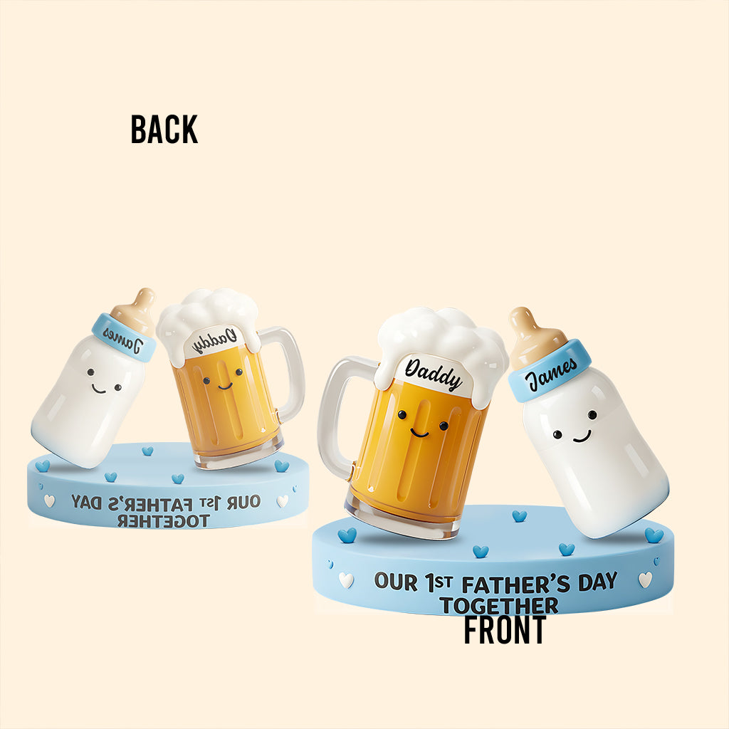 Our 1st Father's Day Together - Personalized Father Custom Shaped Acrylic Plaque