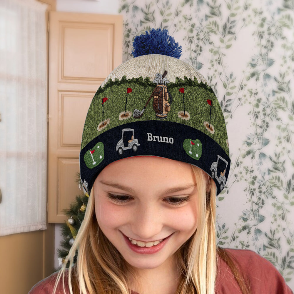 Love Golf - Personalized Golf Beanie Hat