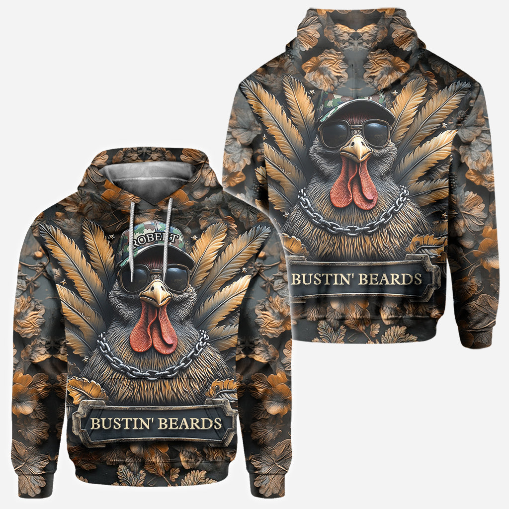 Bustin' Beards - Personalized Hunting All Over Shirt