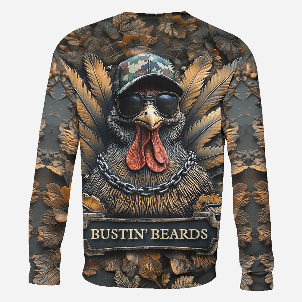 Bustin' Beards - Personalized Hunting All Over Shirt