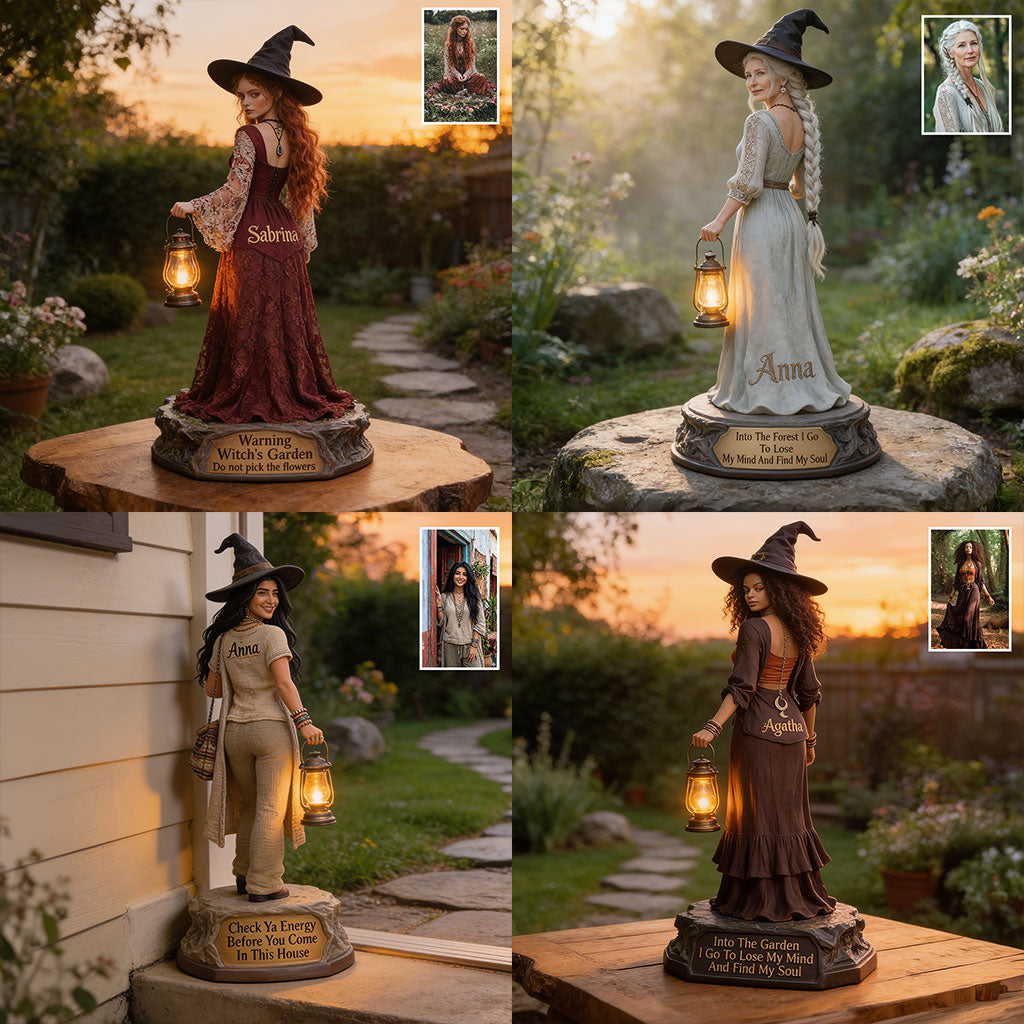 Witch's Garden - Personalized Witch Solar Acrylic Light