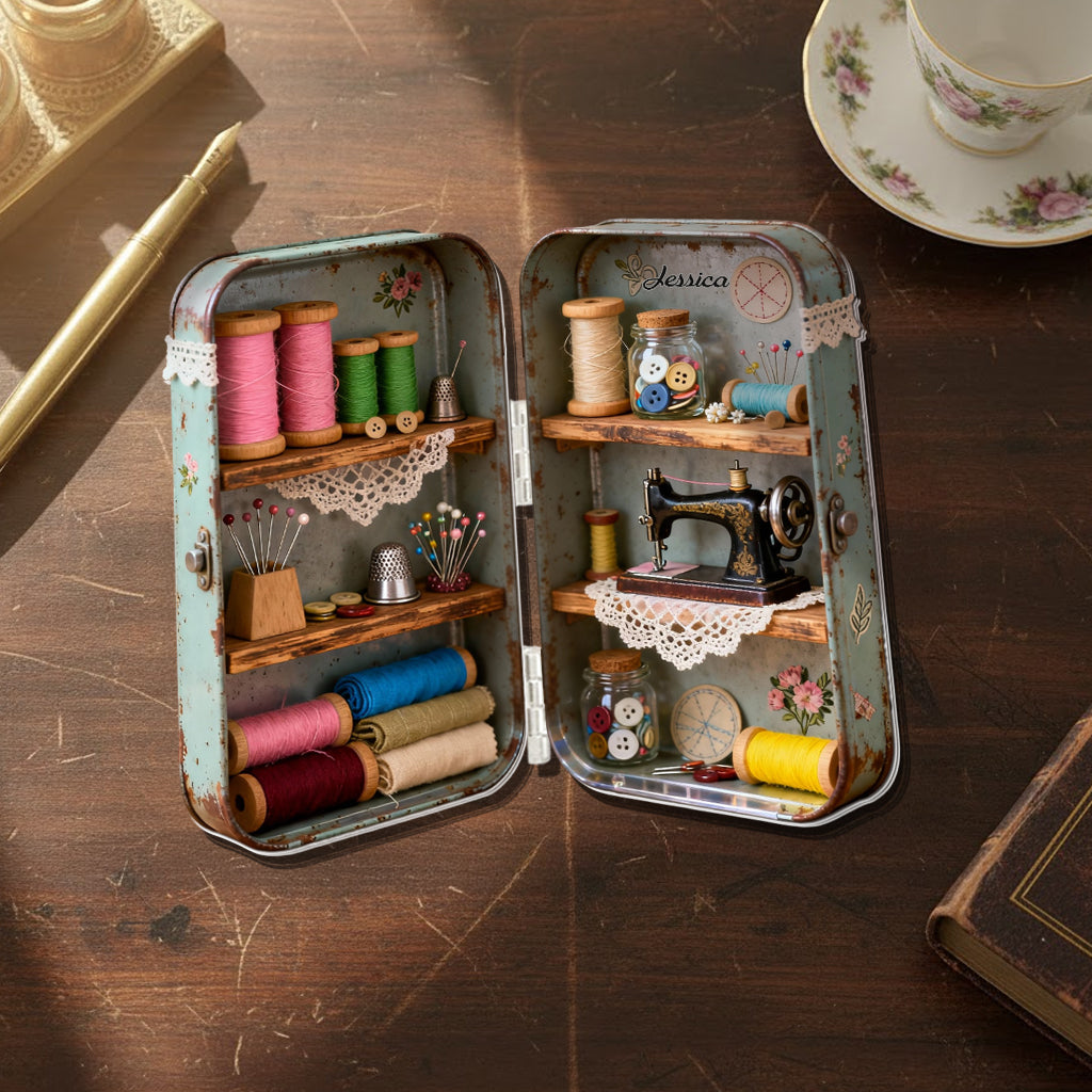 Love Sewing - Personalized Sewing Acrylic Diptych