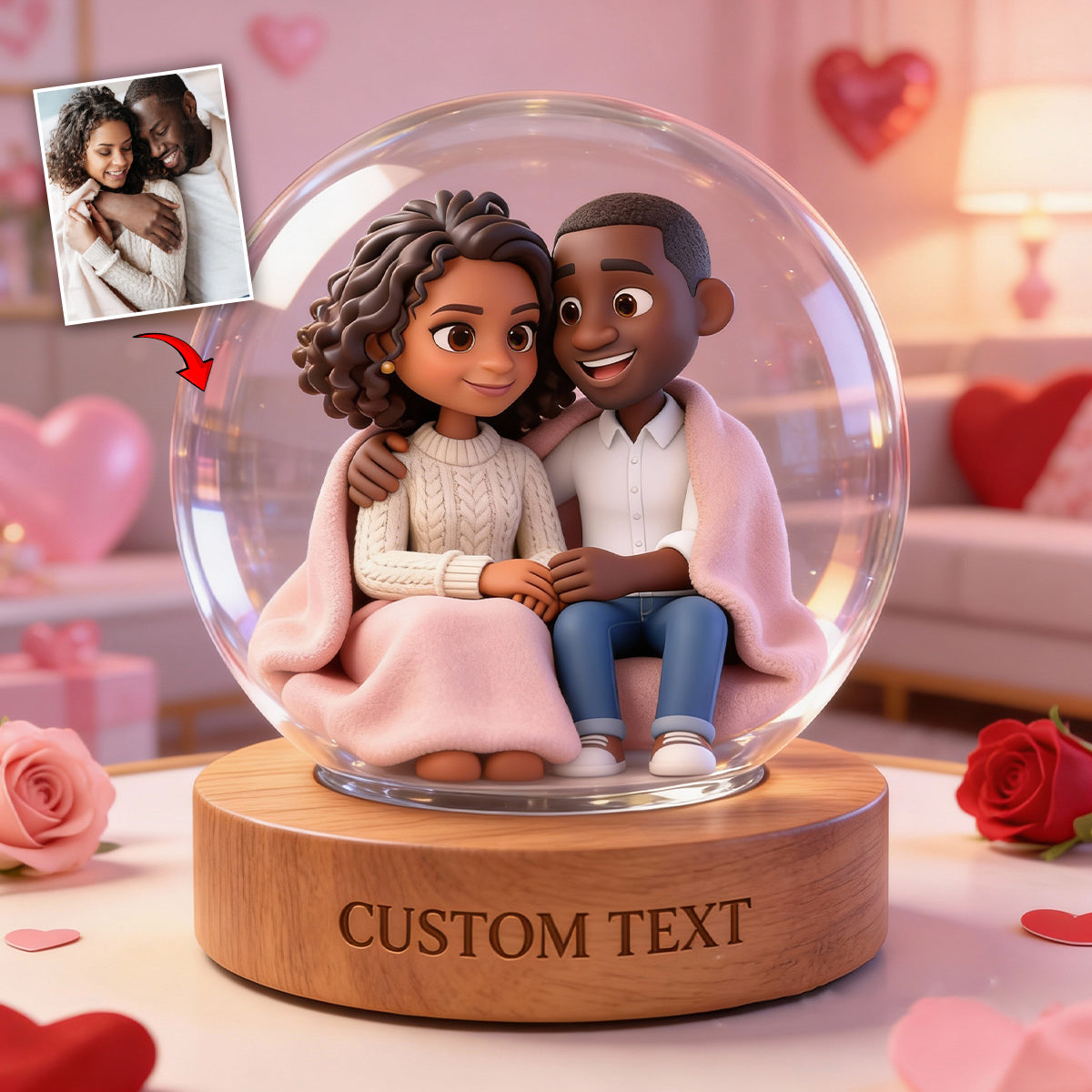 I Love You - Personalized Couple Custom Shaped Acrylic Plaque