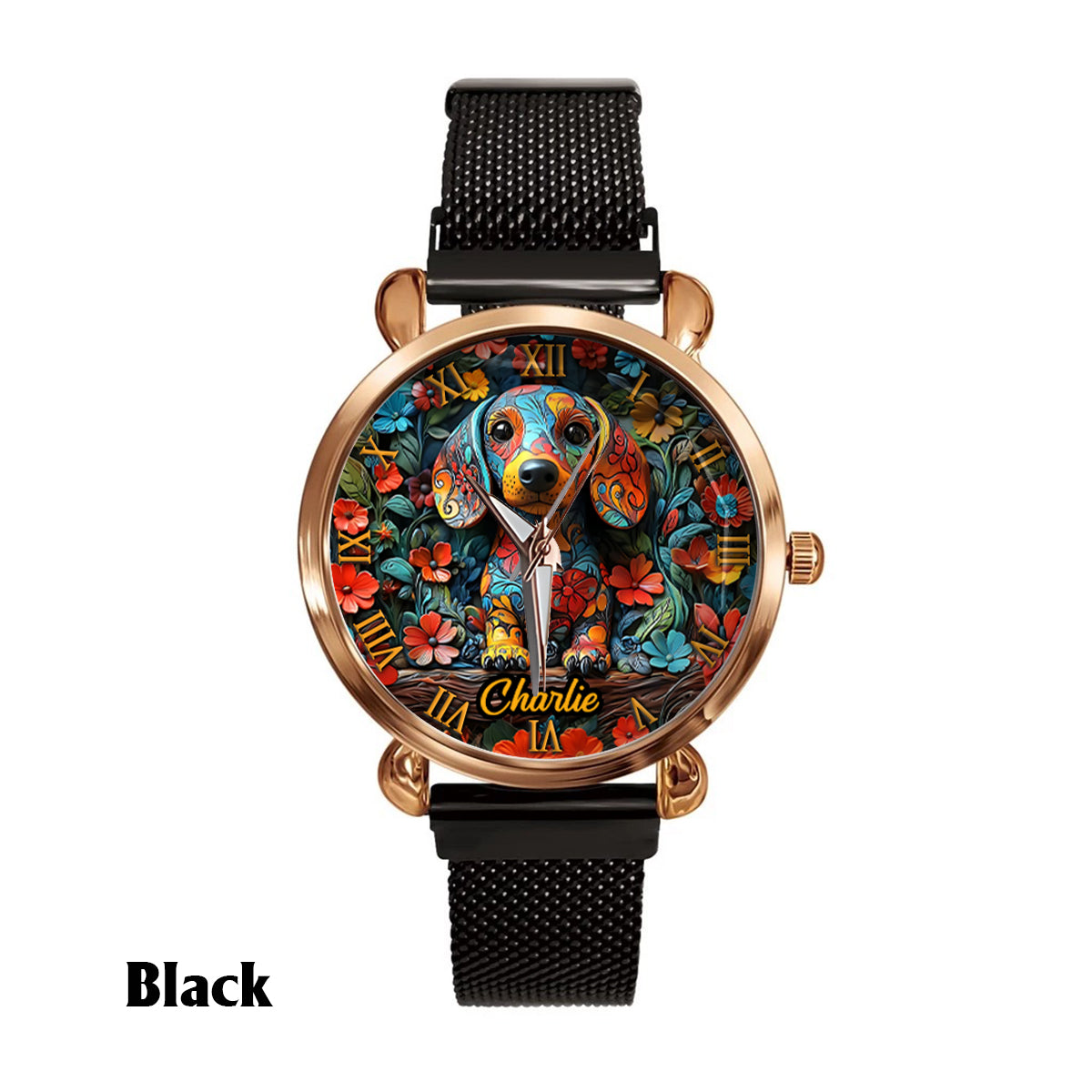 Dachshund Lovers - Personalized Dog Women Hand Watch
