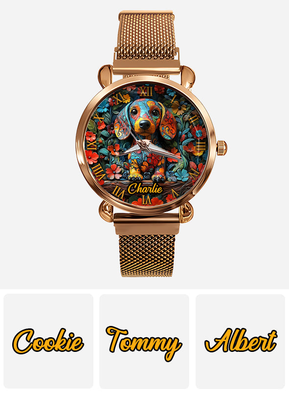 Dachshund Lovers - Personalized Dog Women Hand Watch