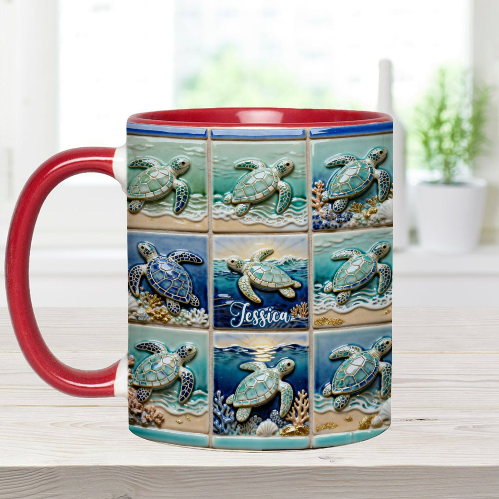 Love Turtle - Personalized Turtle Accent Mug