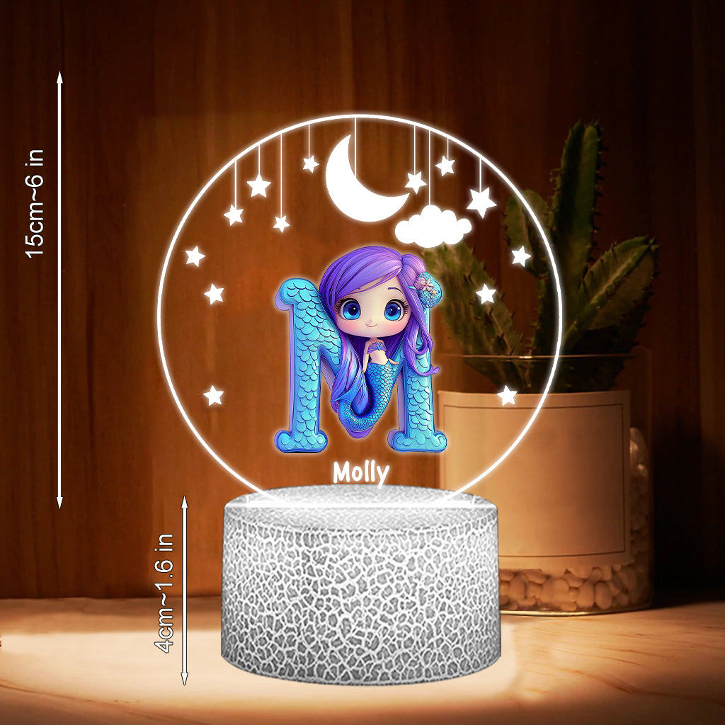 Beautiful Light - Personalized Kid Shaped Plaque Light Base