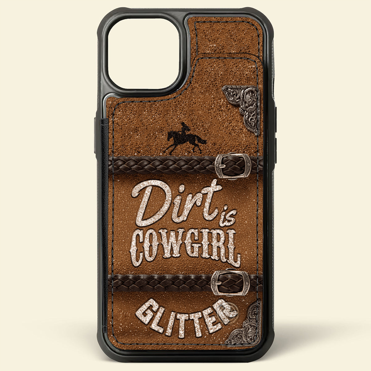 Dirt is Cowgirl Glitter - Personalized Cowgirl Fully Printed Wallet Phone Case
