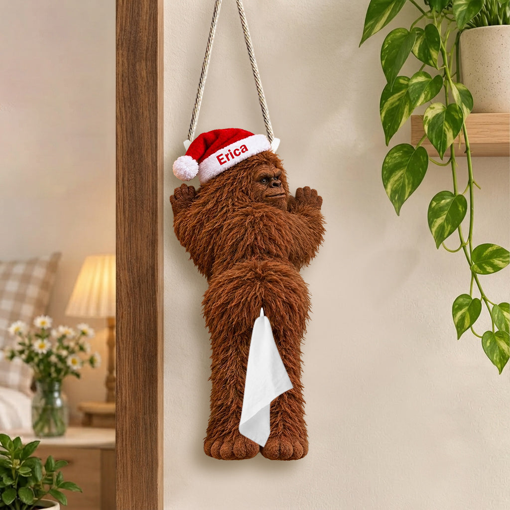 Funny Bigfoot Pull-Out Organizer, Christmas Gift - Personalized Hiking Pull-Out Organizer