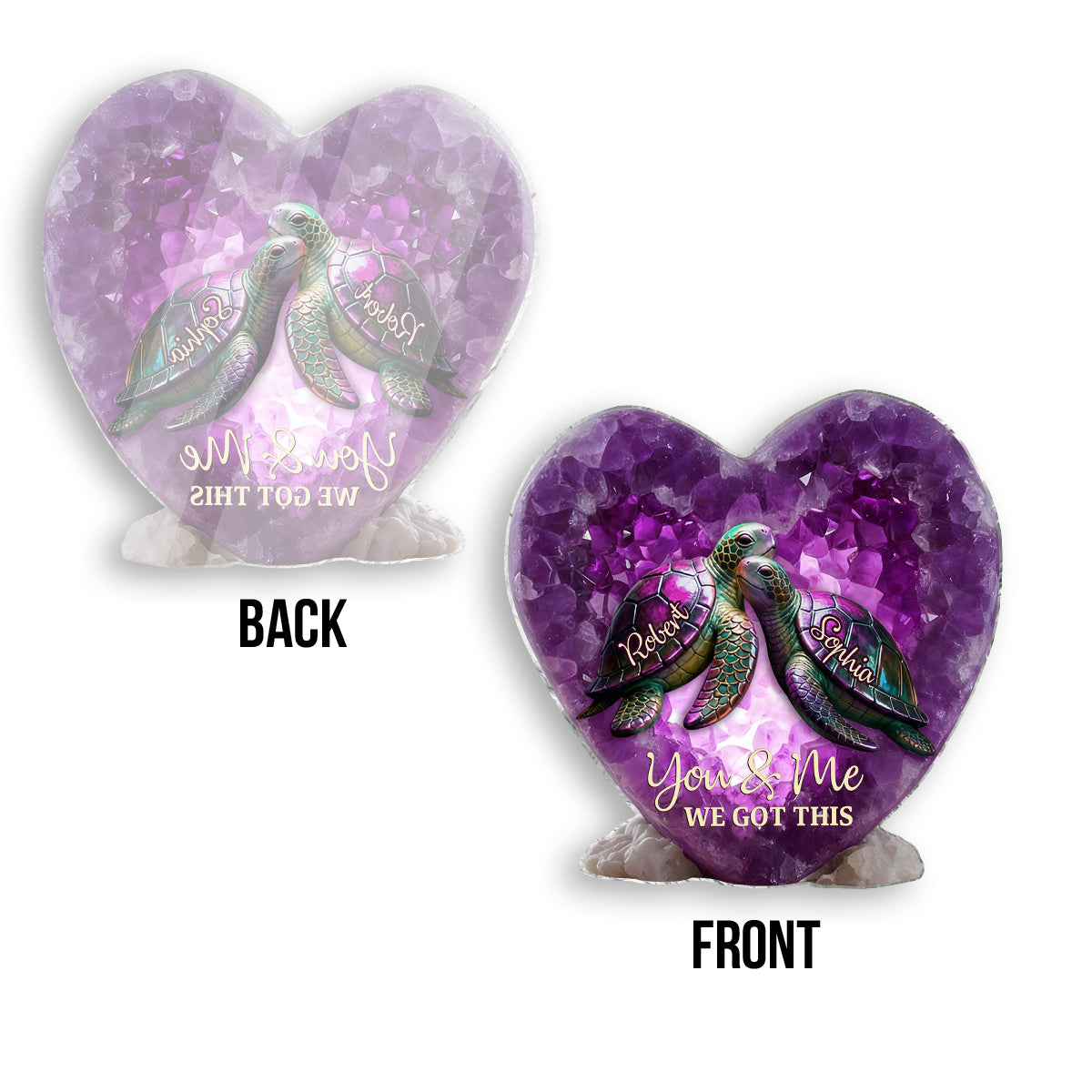 You & Me We Got This - Personalized Turtle Pocket Hug Card