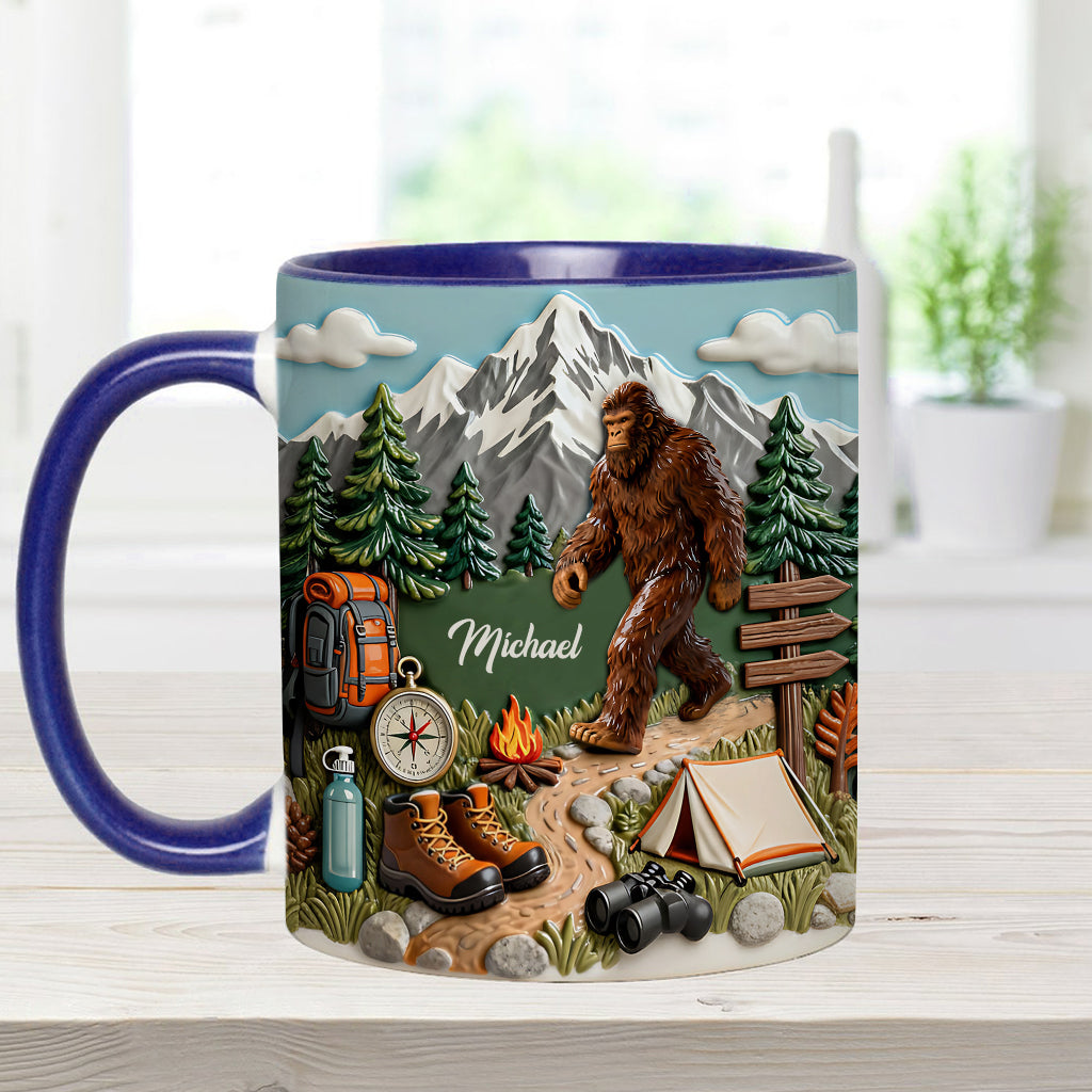 Adventure Awaits - Personalized Hiking Accent Mug & Coaster