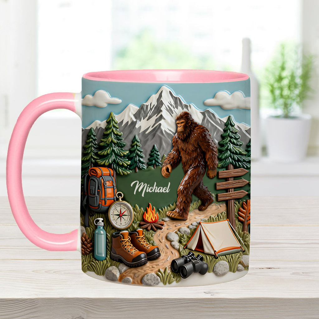 Adventure Awaits - Personalized Hiking Accent Mug & Coaster