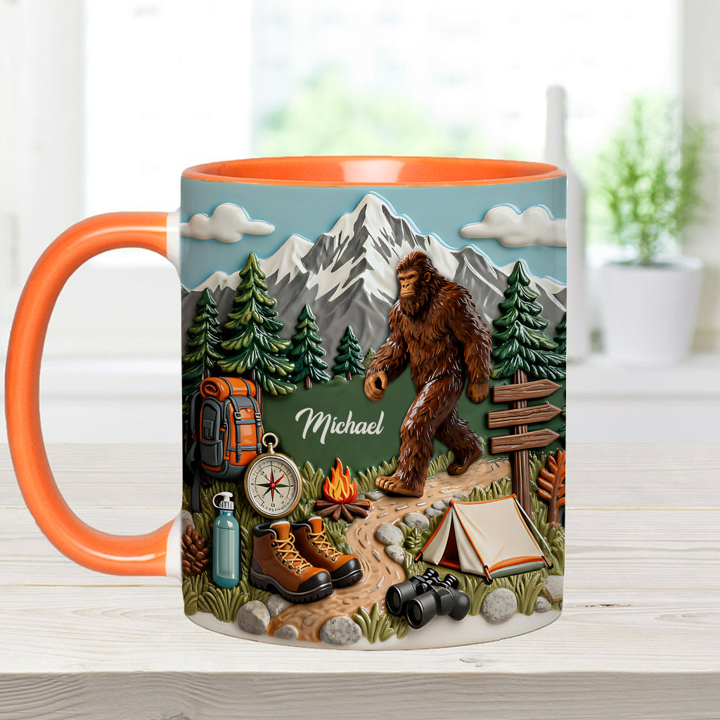 Adventure Awaits - Personalized Hiking Accent Mug & Coaster