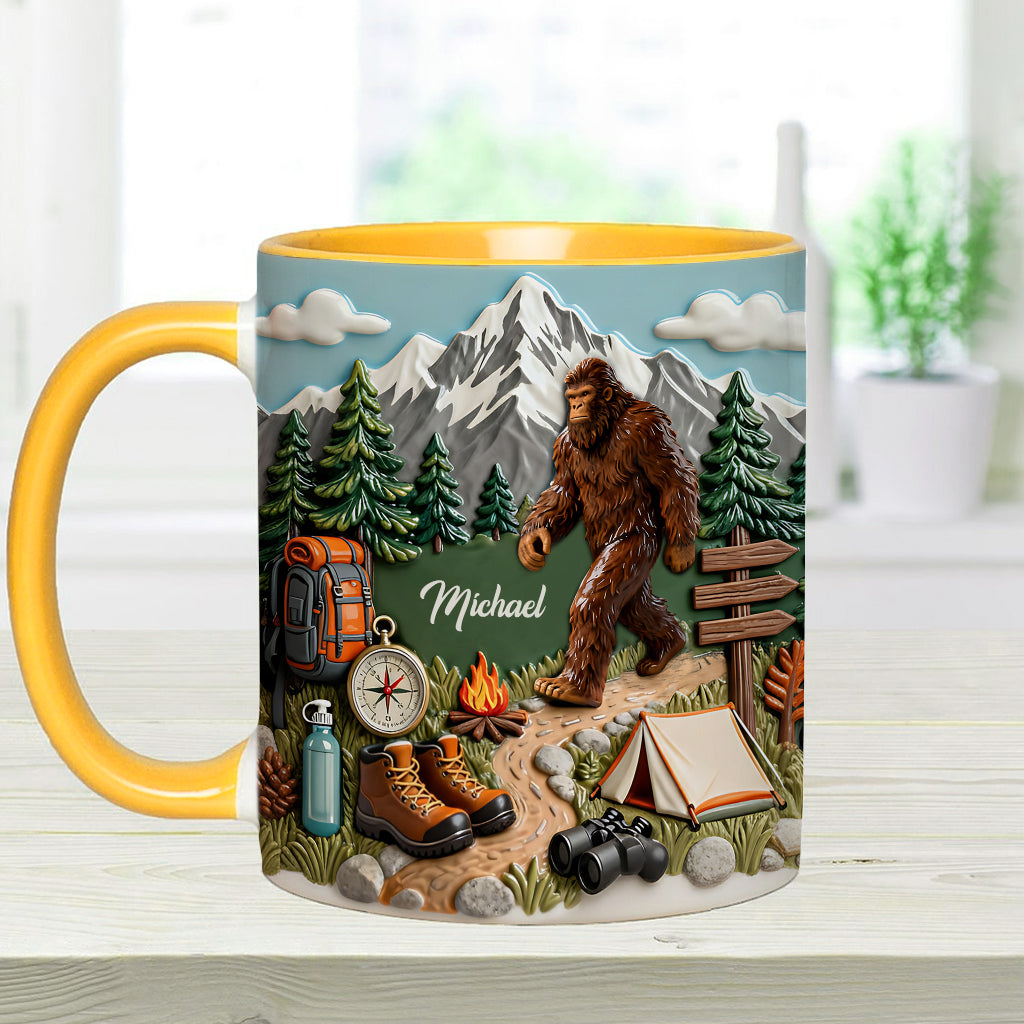 Adventure Awaits - Personalized Hiking Accent Mug & Coaster