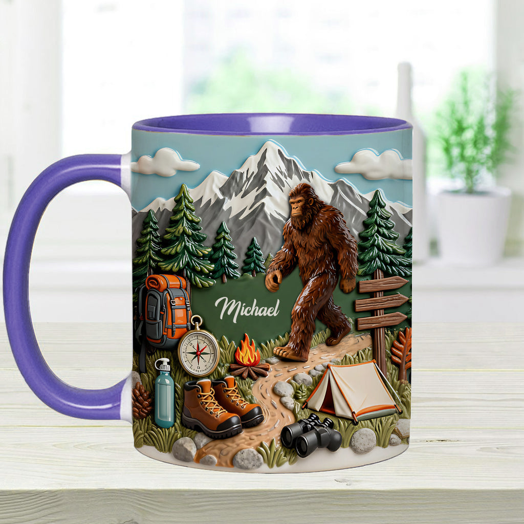 Adventure Awaits - Personalized Hiking Accent Mug & Coaster
