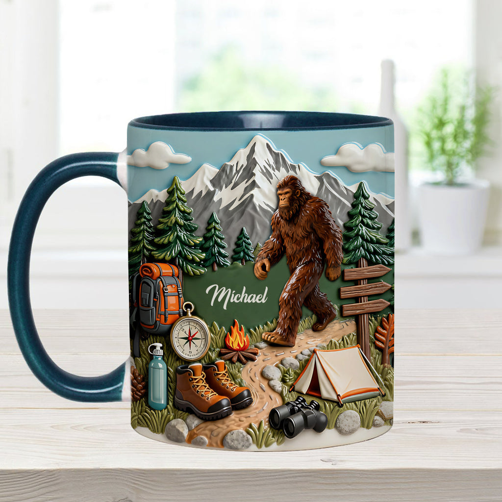 Adventure Awaits - Personalized Hiking Accent Mug & Coaster