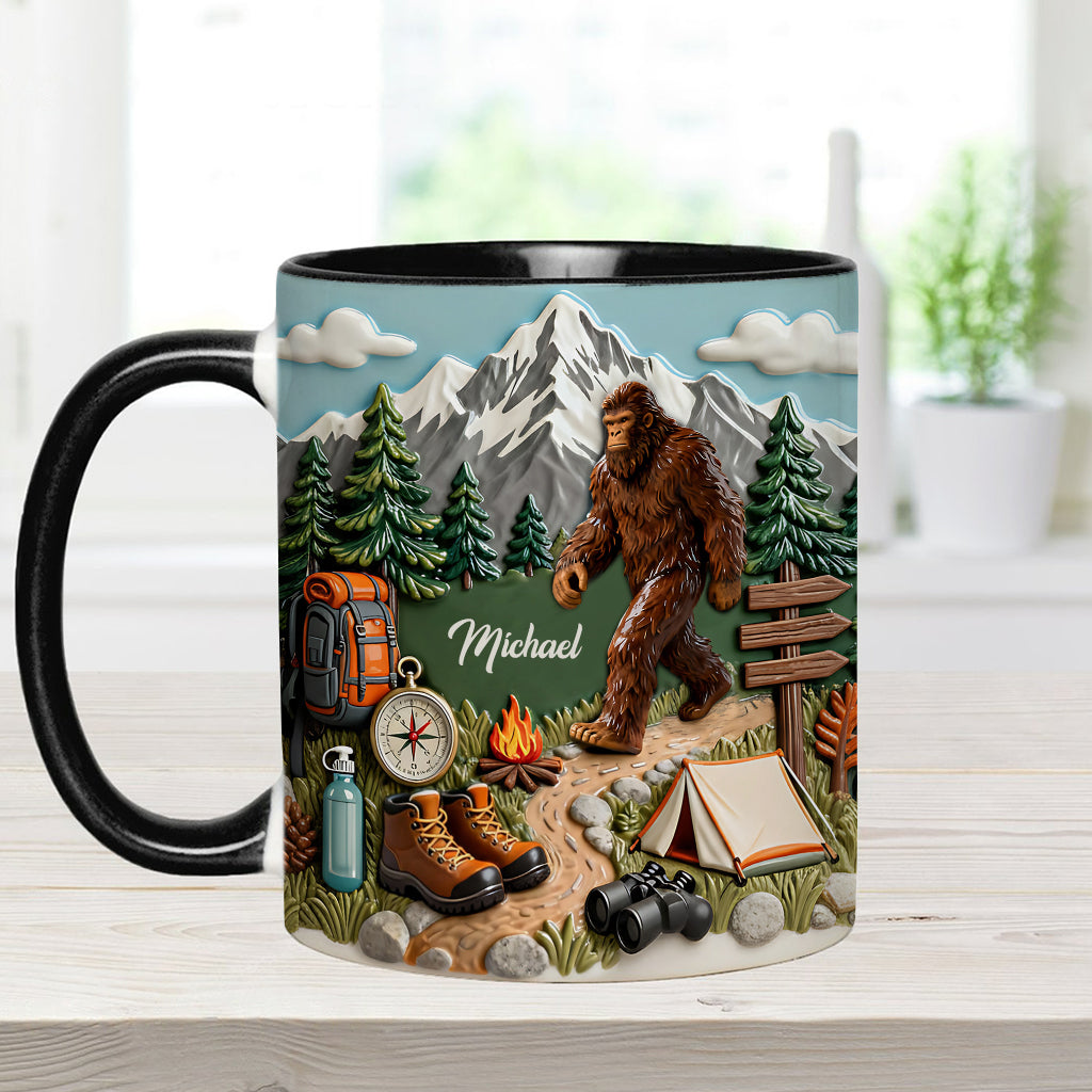 Adventure Awaits - Personalized Hiking Accent Mug & Coaster