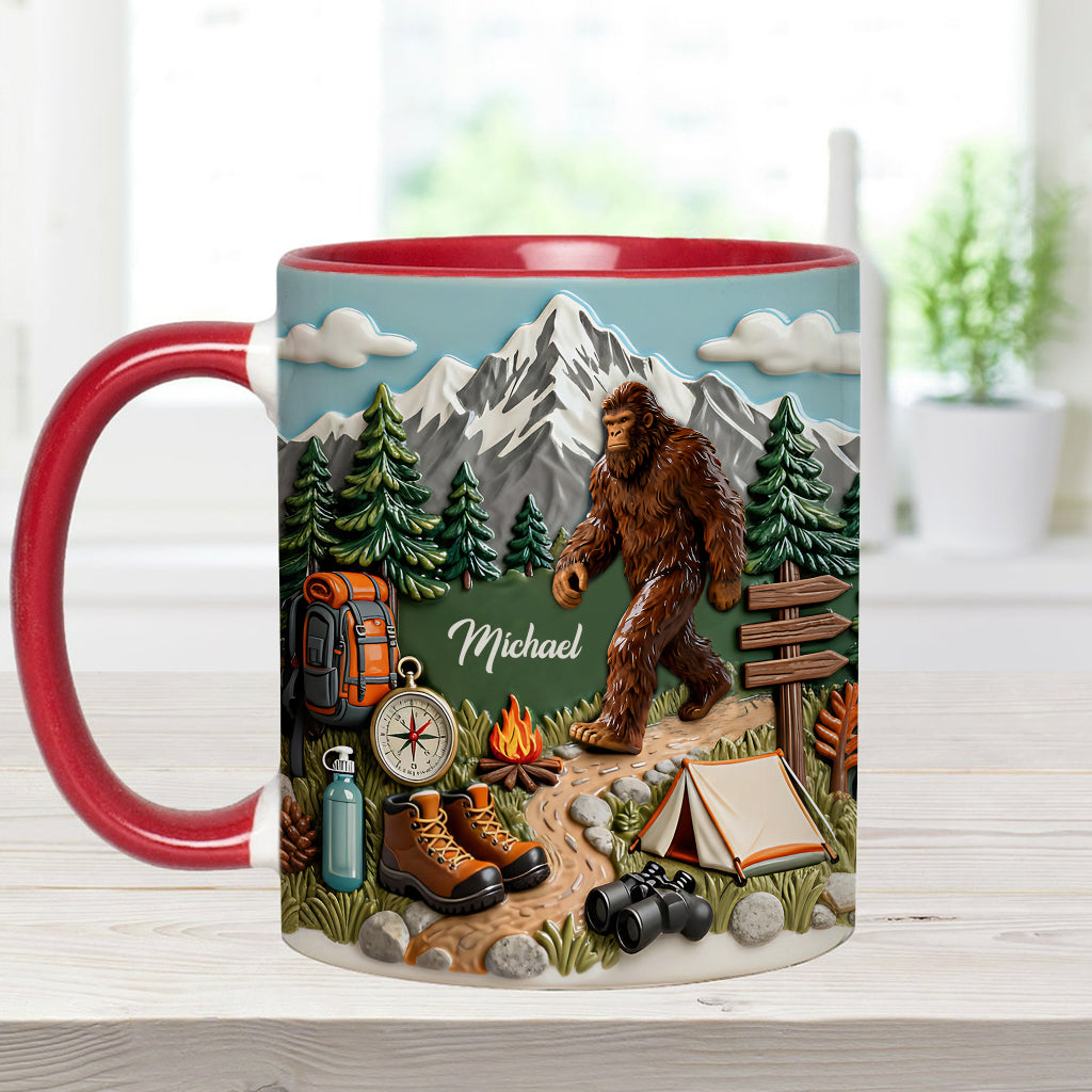 Adventure Awaits - Personalized Hiking Accent Mug & Coaster