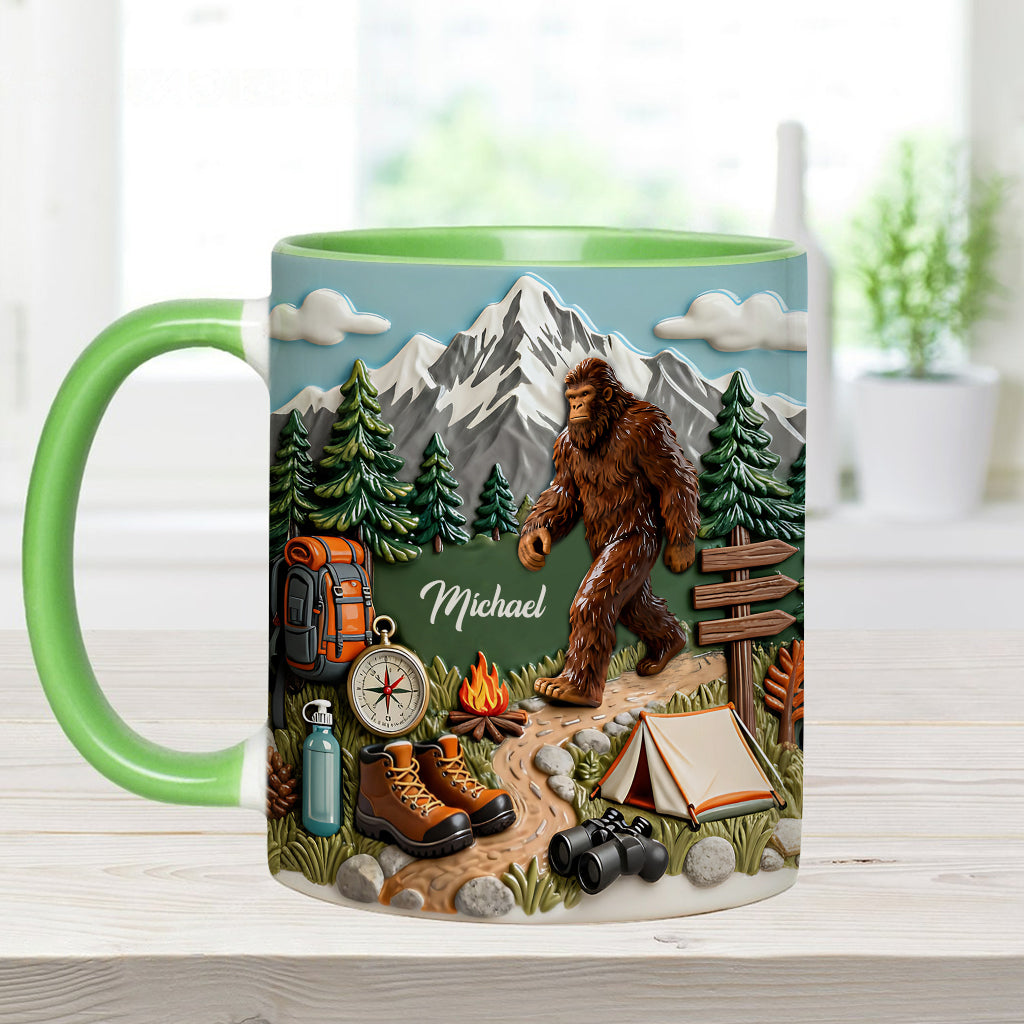 Adventure Awaits - Personalized Hiking Accent Mug & Coaster
