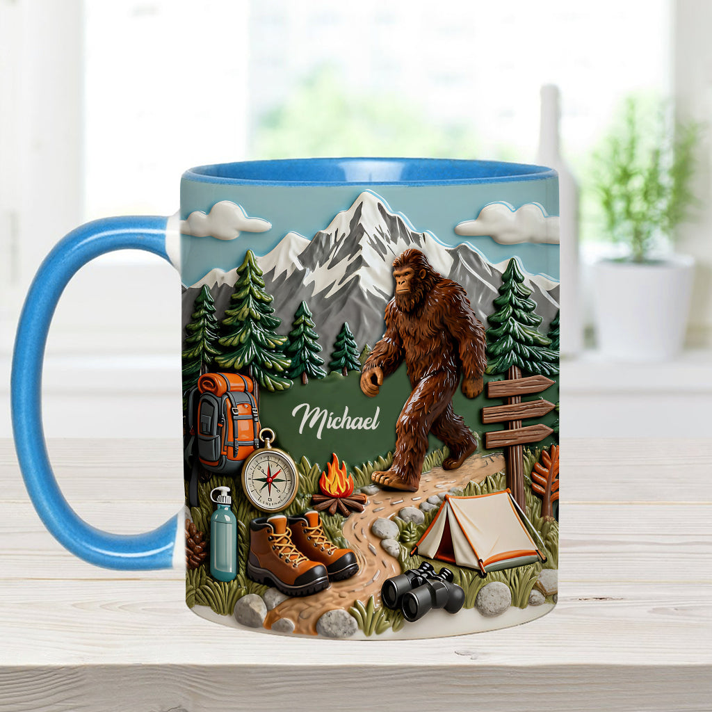 Adventure Awaits - Personalized Hiking Accent Mug & Coaster