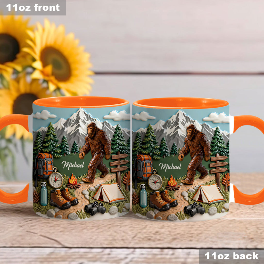 Adventure Awaits - Personalized Hiking Accent Mug & Coaster