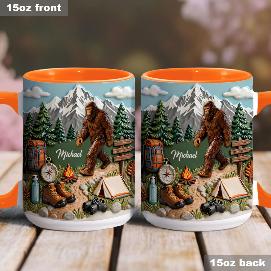 Adventure Awaits - Personalized Hiking Accent Mug & Coaster