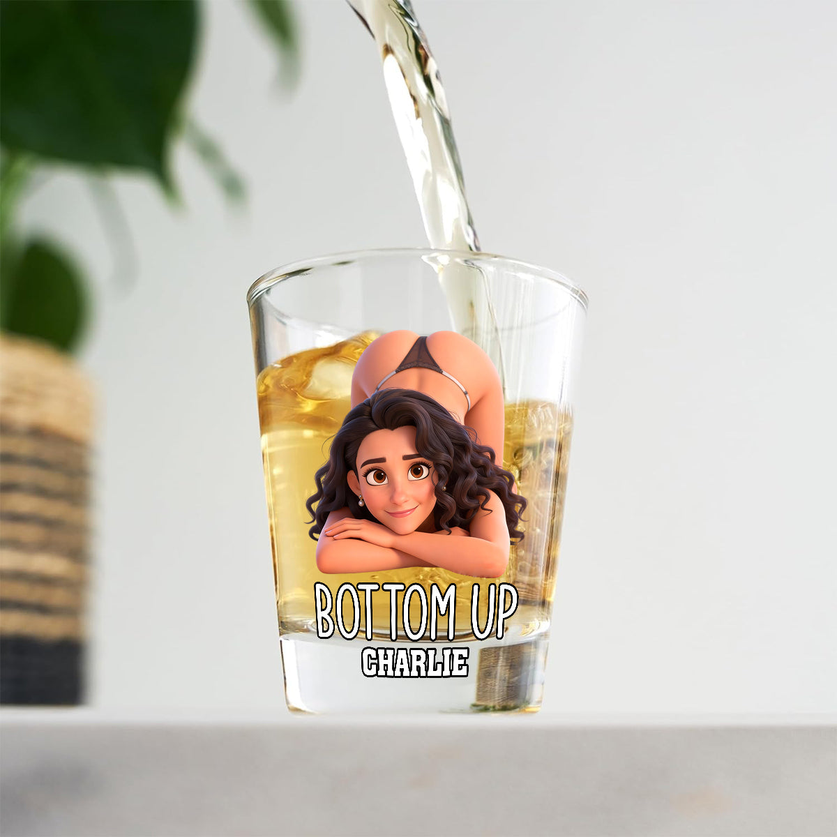 Bottom Up - Personalized Couple Shot Glasses Set