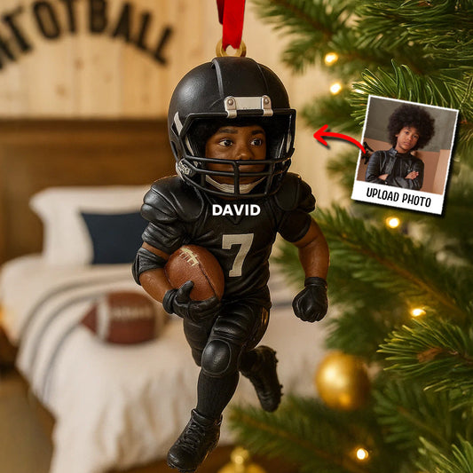 Game Day - Personalized Football Ornament
