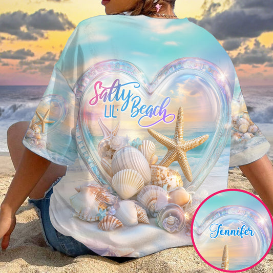 Salty Lil Beach - Personalized Sea Lover All Over Shirt