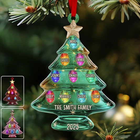 Merry Christmas - Personalized Family Ornament