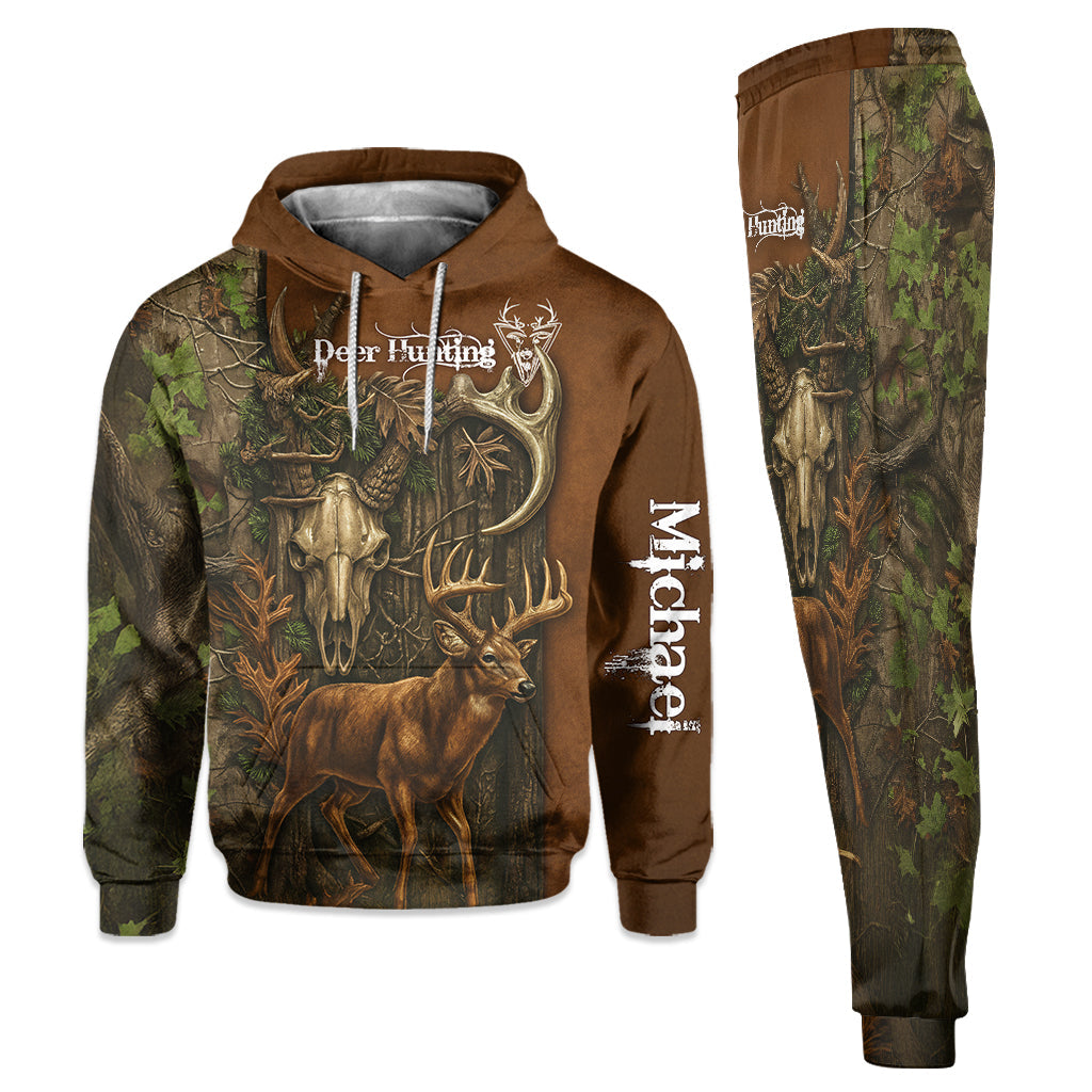 Deer Hunter - Personalized Hunting Hoodie and Sweatpants