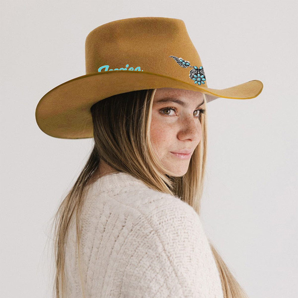 Cowgirl Stay Wild - Personalized Cowgirl Wide Brim Cowboy Hat