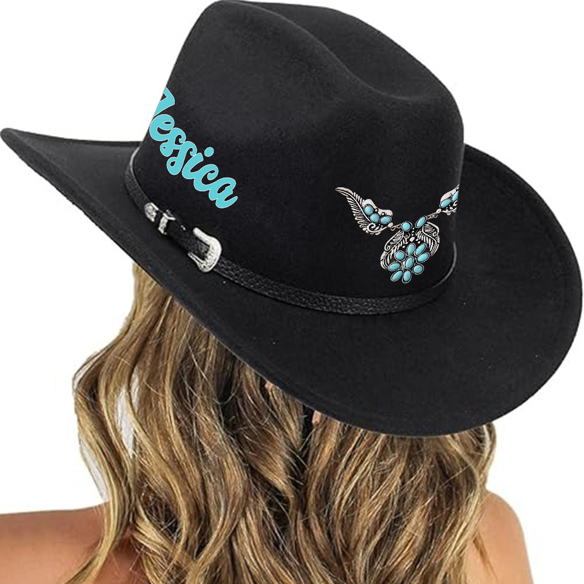 Cowgirl Stay Wild - Personalized Cowgirl Wide Brim Cowboy Hat