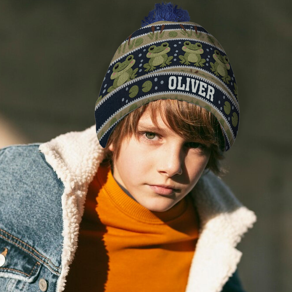 Love Frog - Personalized Frog Beanie Hat