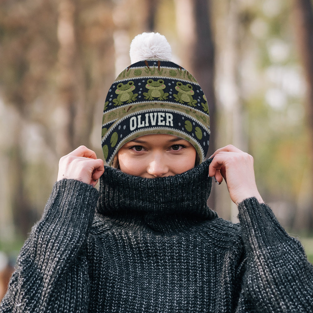 Love Frog - Personalized Frog Beanie Hat