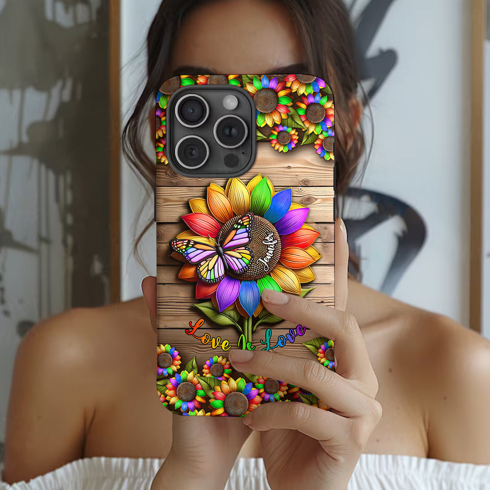 Love Is Love - Personalized LGBT Support Full Print Phone Case