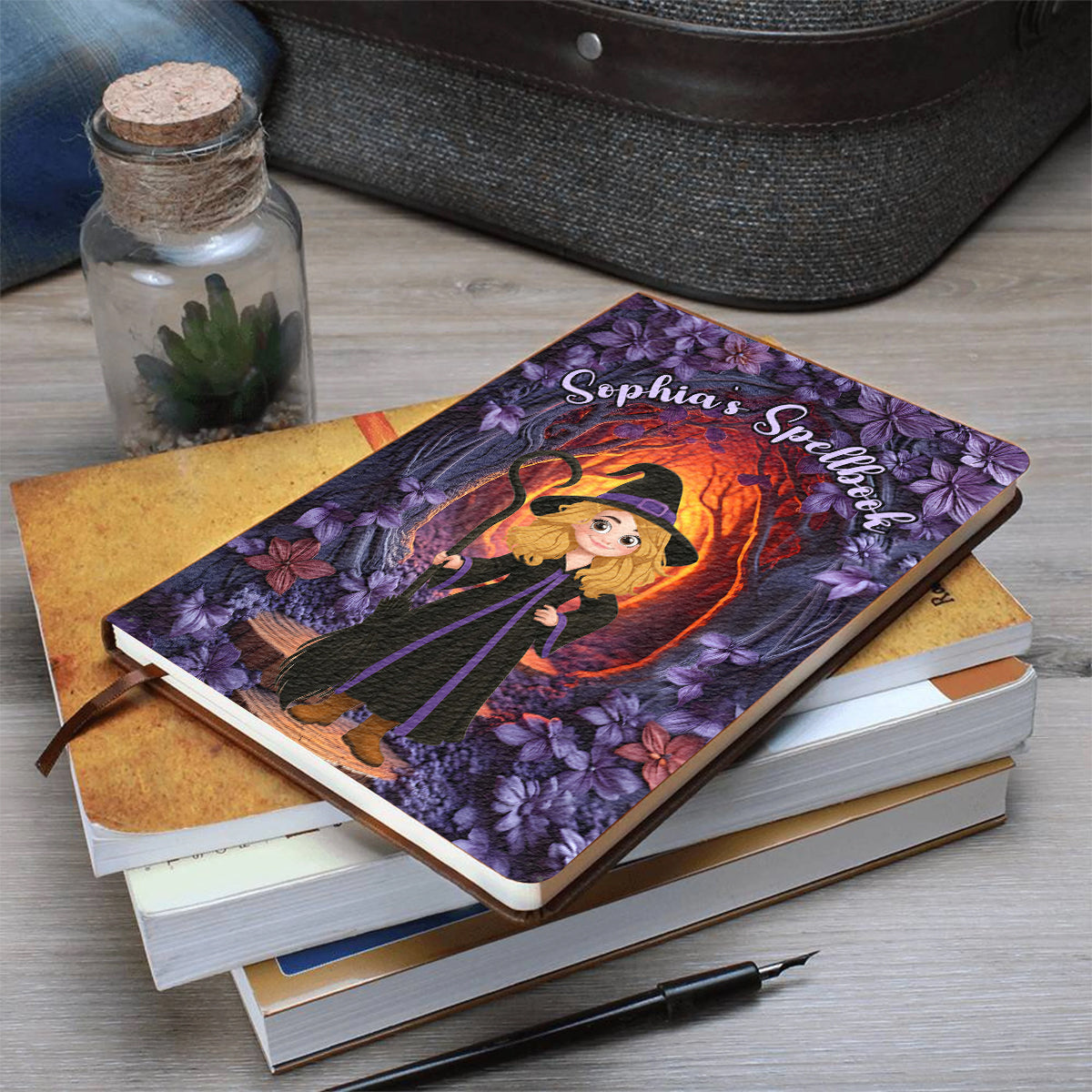 Witchcraft Book - Personalized Witch Leather Journal