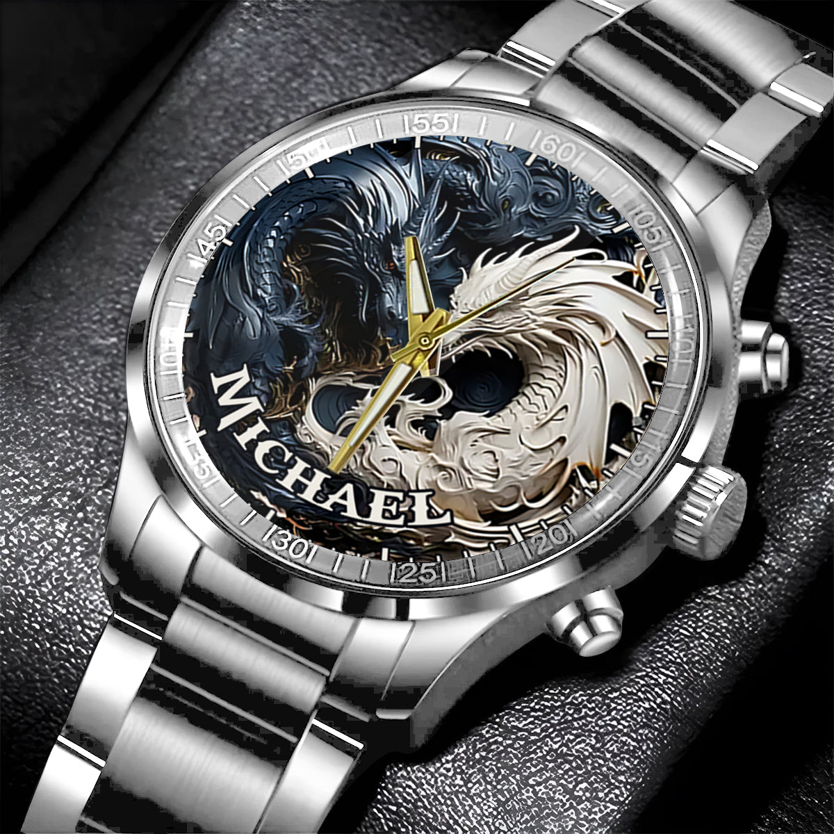 Shadow & Light - Personalized Dragon Hand Watch