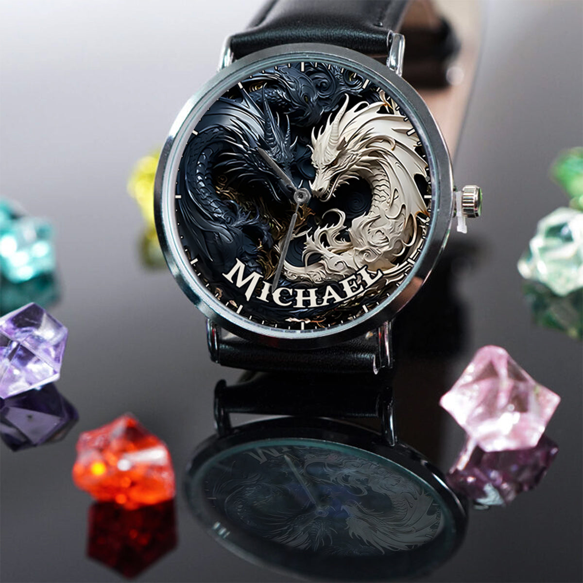 Shadow & Light - Personalized Dragon Hand Watch