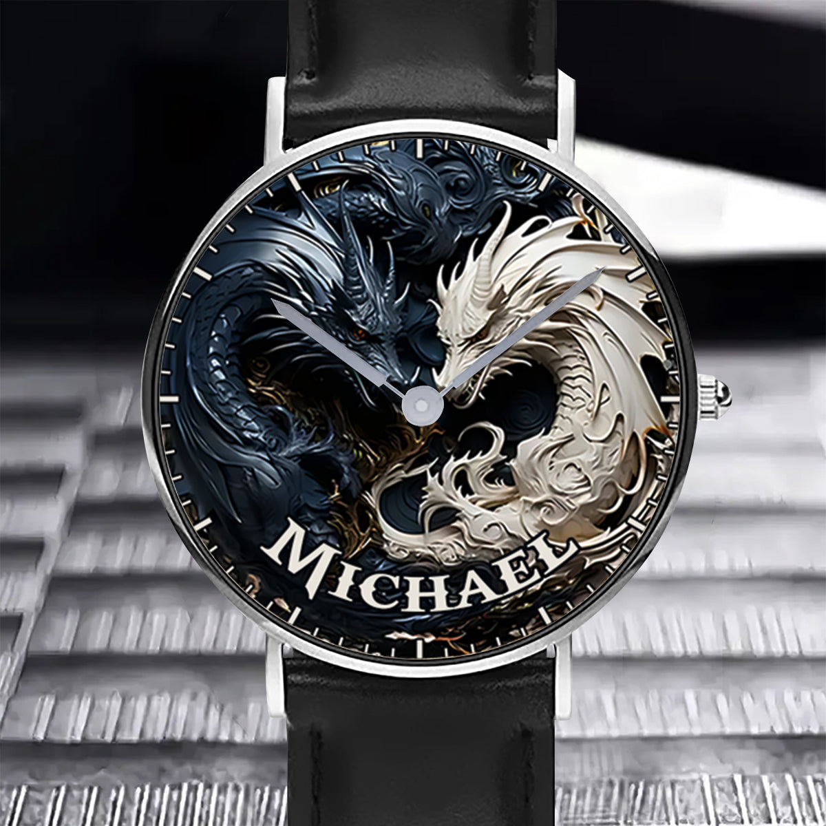 Shadow & Light - Personalized Dragon Hand Watch