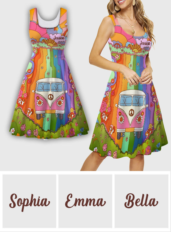 Hippie Soul - Personalized Hippie Sleeveless Dress