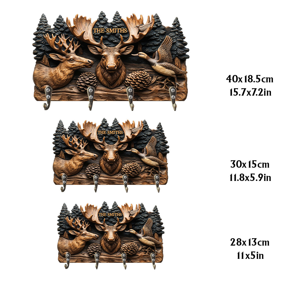 Love Hunting - Personalized Hunting Custom Shaped Key Rack