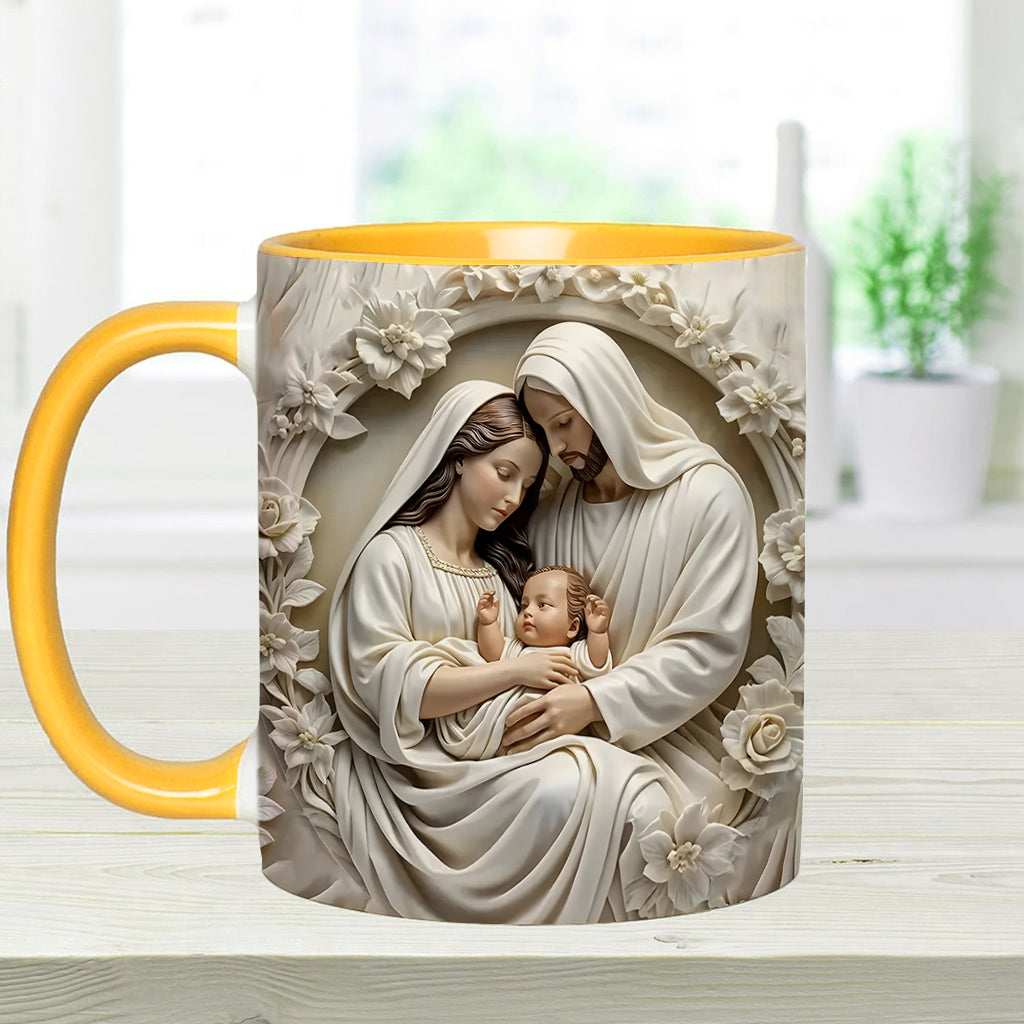 Holy Family - Personalized Christian Accent Mug