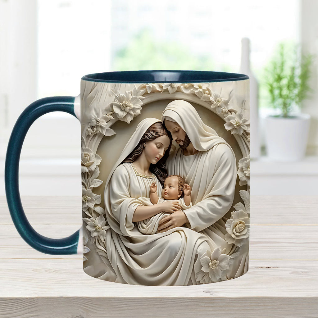 Holy Family - Personalized Christian Accent Mug